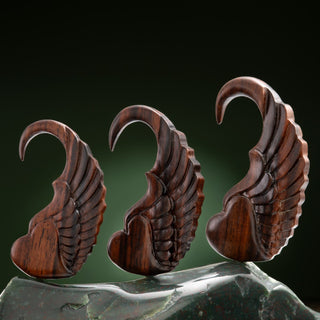 Winged Heart Wood Hangers