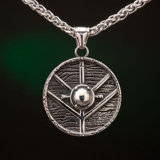 Large Viking Shield Necklace