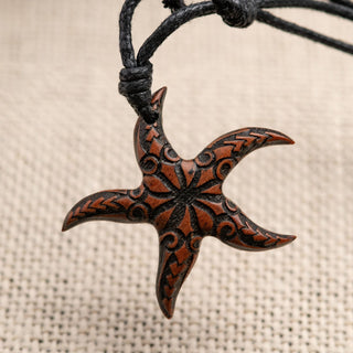 Starfish Wood Necklace