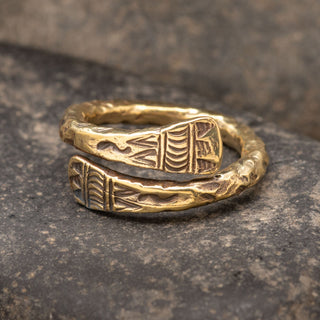 Engraved Brass Ring