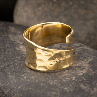 Hammered Brass Ring