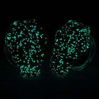 Glow in the Dark Coffin Glass Plugs