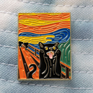 The Scream Cat Pin