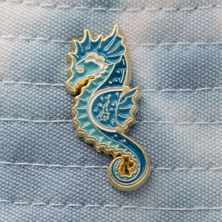 Constellation Seahorse Pin