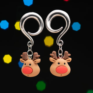 Stainless Steel Hangers with Rudolph Dangles