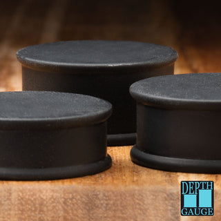 Depth Gauge Matte Black Silicone Plugs