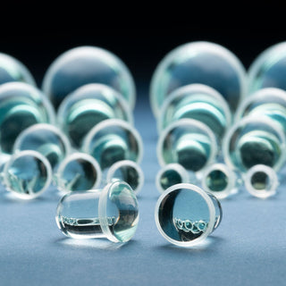 Single Flare Glass Plugs