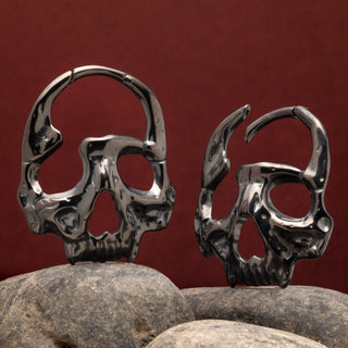 Stainless Steel Hinged Skull Hangers