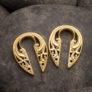 Stainless Steel Keyhole Hangers with Filigree Design