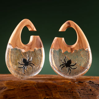 Olive Wood & Epoxy Spider Hangers