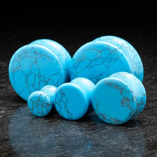 Turquoise Double Flare Plugs