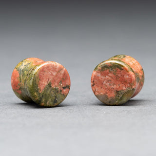 Unakite Double Flare Plugs #UN-011-3-P (11mm)