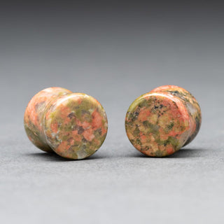 Unakite Double Flare Plugs #UN-011-8-P (11mm)