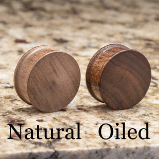 Black Walnut Wood Double Flare Plugs