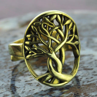 Tree of Life Brass Ring